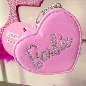 Barbie Heart Shaped Zippered Jewelry Travel Case